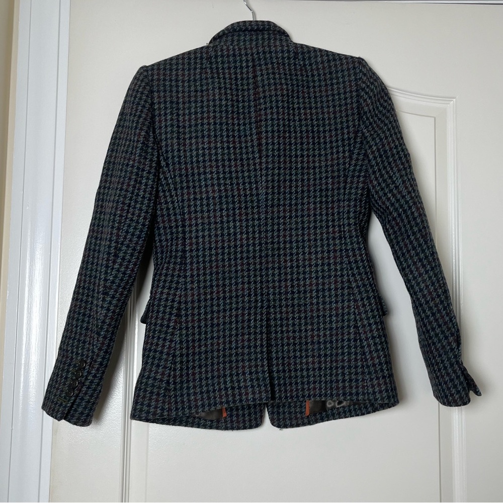 J.Crew Regent 100% Wool Blazer in Multicolor Houndstooth Size‎ 0 - Picture 4 of 5